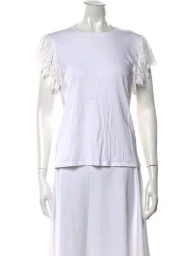 Pre-owned Generation Love Crew Neck Short Sleeve T-shirt In White