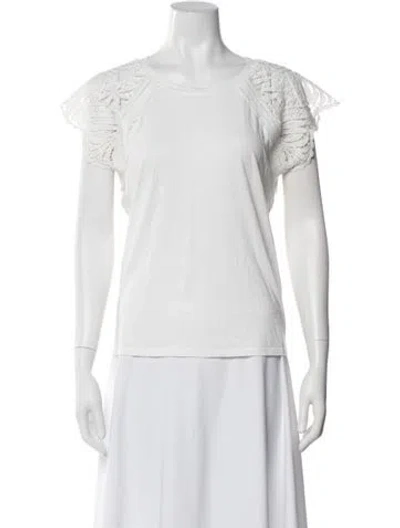 Pre-owned Generation Love Crew Neck Short Sleeve T-shirt In White