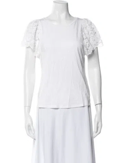 Pre-owned Generation Love Crew Neck Short Sleeve T-shirt In White