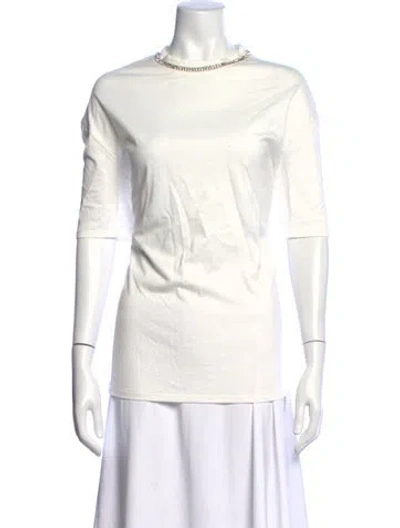 Pre-owned Generation Love Crew Neck Short Sleeve T-shirt In White