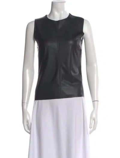 Pre-owned Generation Love Crew Neck Sleeveless Top In Black