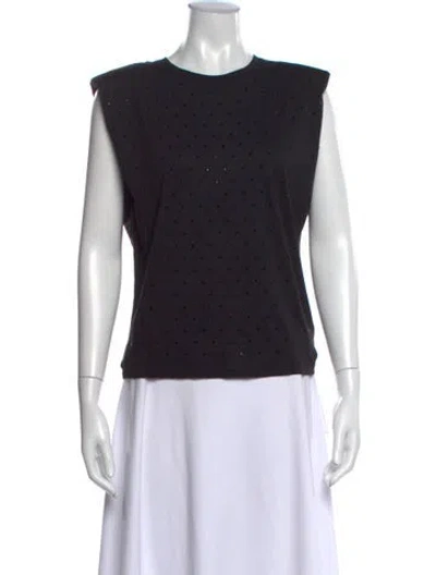 Pre-owned Generation Love Crew Neck Sleeveless Top In Black