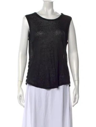 Pre-owned Generation Love Crew Neck Sleeveless Top In Black