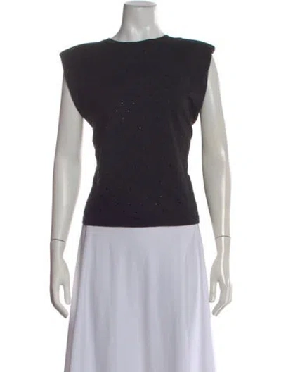 Pre-owned Generation Love Crew Neck Sleeveless Top In Black