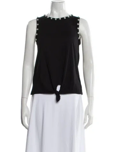 Pre-owned Generation Love Crew Neck Sleeveless Top In Black/white