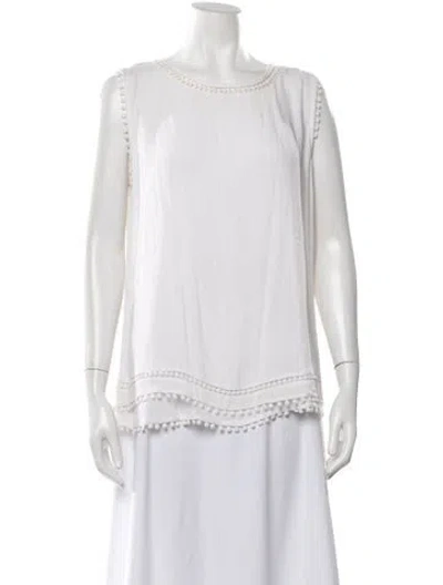 Pre-owned Generation Love Crew Neck Sleeveless Top In Neutral