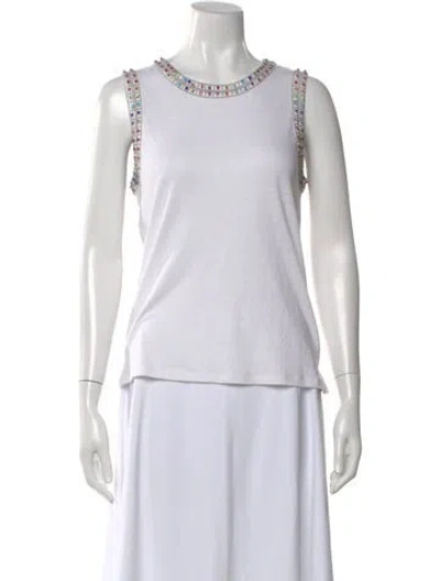 Pre-owned Generation Love Crew Neck Sleeveless Top In White