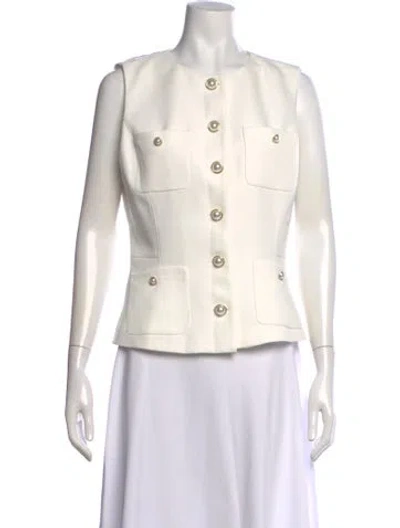 Pre-owned Generation Love Crew Neck Sleeveless Top In White