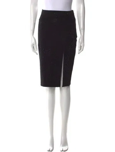 Pre-owned Generation Love Crystal Embellishments Knee-length Skirt W/ Tags In Black