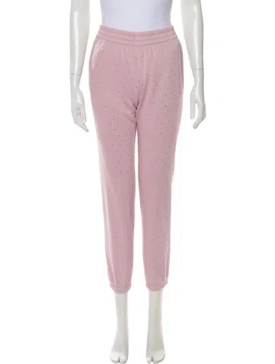 Pre-owned Generation Love Crystal Embellishments Sweatpants In Pink