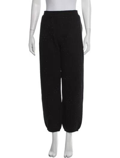 Pre-owned Generation Love Crystal Embellishments Sweatpants W/ Tags In Black