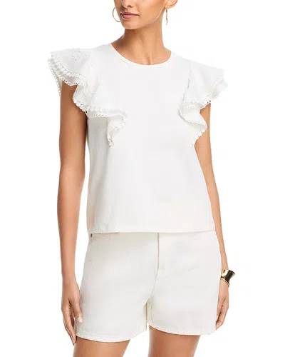 Generation Love Dana 3d Voile Combo Top In White