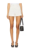 Generation Love Danny Tweed Shorts In Ivory