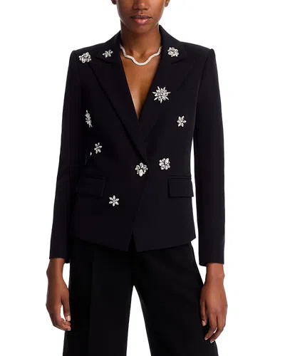 Generation Love Delilah Embellished Blazer In Black/clear