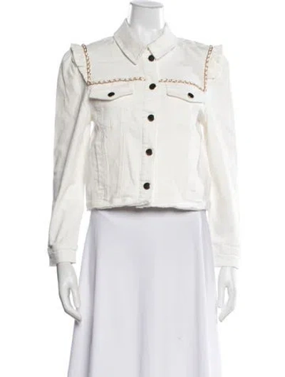 Pre-owned Generation Love Denim Jacket In White