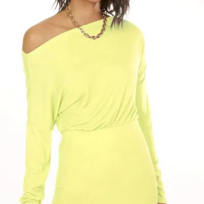 Generation Love Deus Ribbed Long Sleeved Top In Yellow