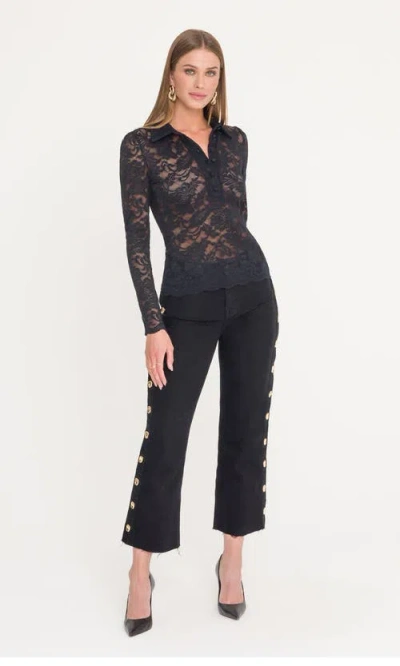 Generation Love Dominique Lace Top In Black
