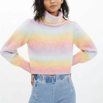 Generation Love Effie Rainbow Sweater In Rainbow Space Dye In Multi