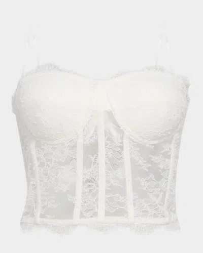 Generation Love Enya Chantilly Lace Bustier In White