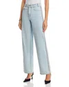 Generation Love Erika Crystal Embellished High Rise Jeans In Light Blue In Blue