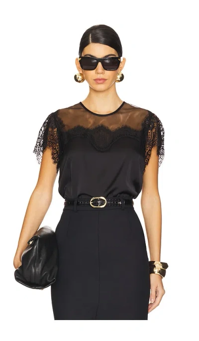 Generation Love Farren Lace Combo Top In Black
