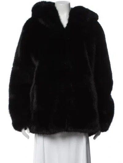 Pre-owned Generation Love Faux Fur Faux Fur Coat W/ Tags In Black