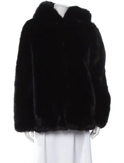 Pre-owned Generation Love Faux Fur Faux Fur Jacket W/ Tags In Black