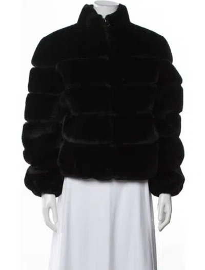 Pre-owned Generation Love Faux Fur Jacket In Black