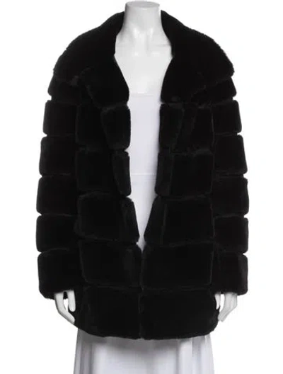Pre-owned Generation Love Faux Fur Jacket In Black