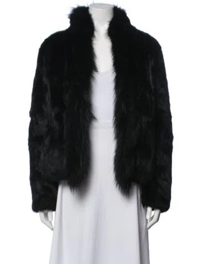 Pre-owned Generation Love Faux Fur Jacket In Black