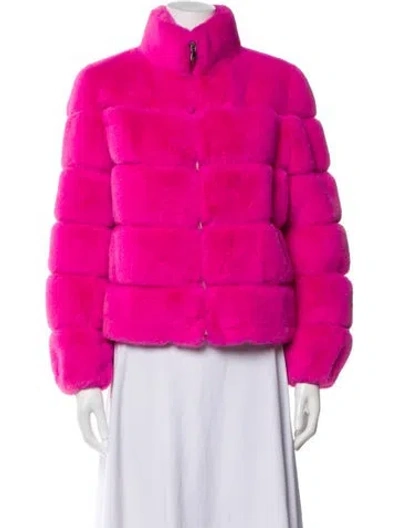 Pre-owned Generation Love Faux Fur Jacket In Pink