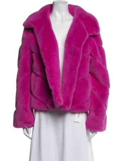 Pre-owned Generation Love Faux Fur Jacket In Pink