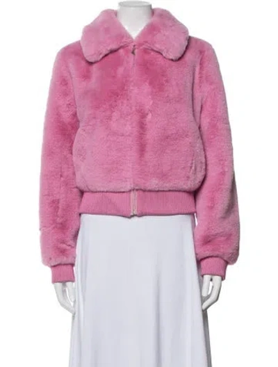 Pre-owned Generation Love Faux Fur Jacket In Pink