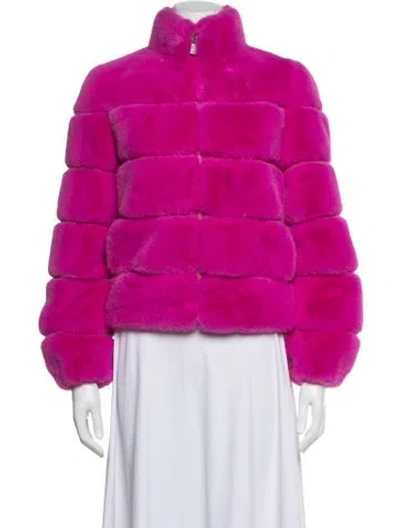Pre-owned Generation Love Faux Fur Jacket In Pink