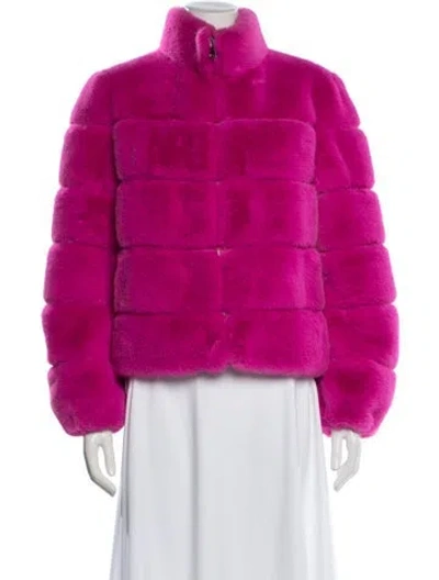 Pre-owned Generation Love Faux Fur Jacket In Purple