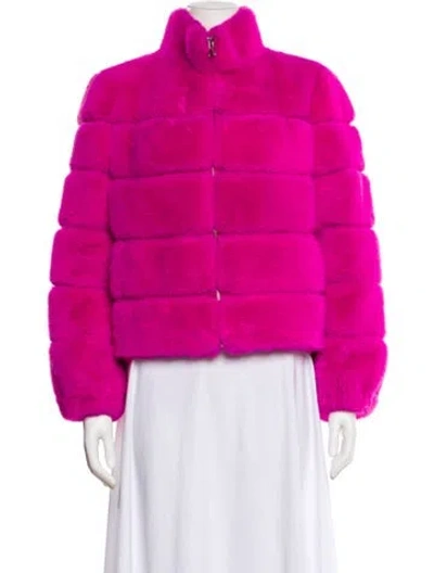 Pre-owned Generation Love Faux Fur Jacket W/ Tags In Pink