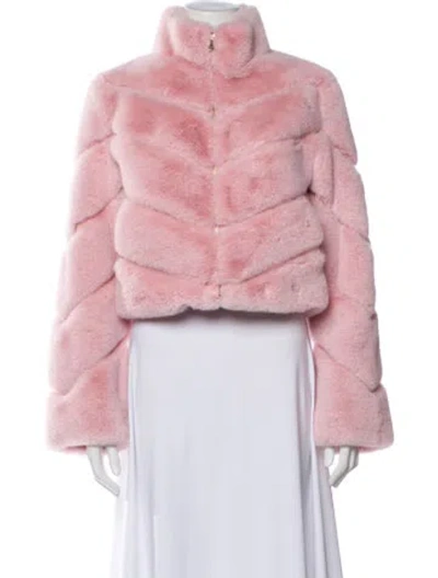 Pre-owned Generation Love Faux Fur Jacket W/ Tags In Pink
