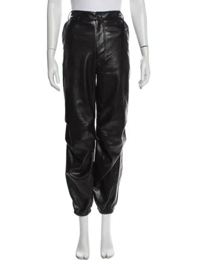 Pre-owned Generation Love Faux Leather Skinny Leg Pants In Black