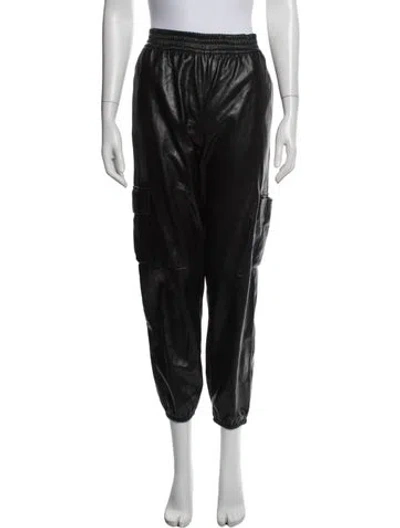 Pre-owned Generation Love Faux Leather Straight Leg Pants W/ Tags In Black