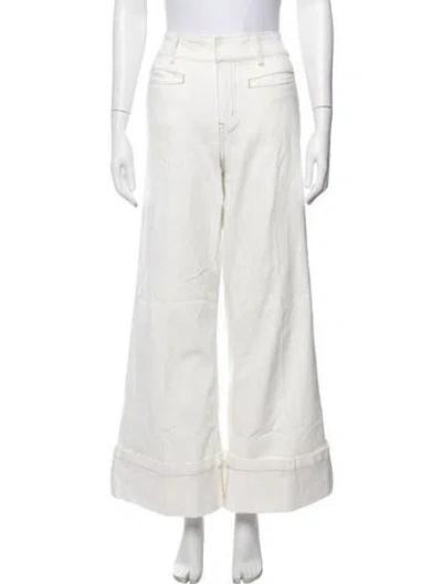 Pre-owned Generation Love Flared Pants In White