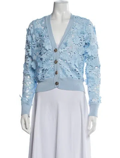 Pre-owned Generation Love Floral Print Jacket In Blue