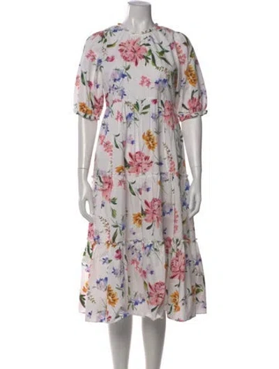 Pre-owned Generation Love Floral Print Midi Length Dress In Multi