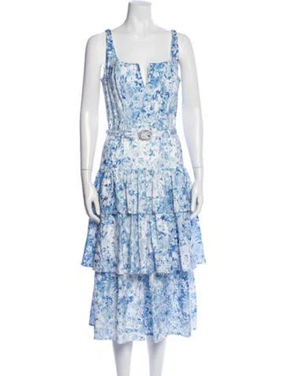 Pre-owned Generation Love Floral Print Midi Length Dress W/ Tags In Multi