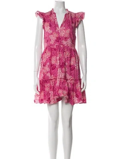 Pre-owned Generation Love Floral Print Mini Dress In Pink