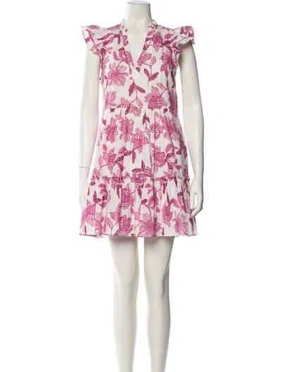 Pre-owned Generation Love Floral Print Mini Dress In White