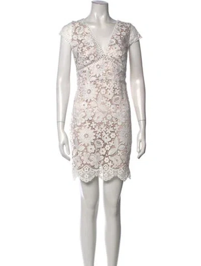 Pre-owned Generation Love Floral Print Mini Dress In White