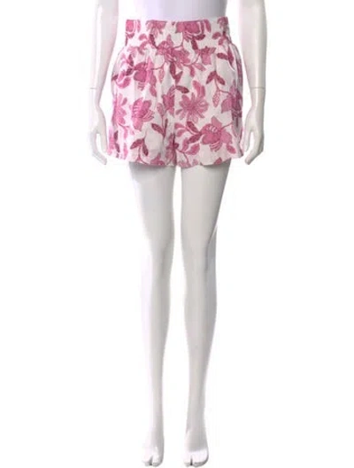 Pre-owned Generation Love Floral Print Mini Shorts In Pink