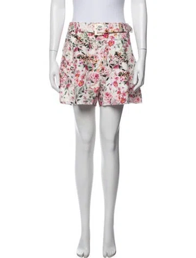 Pre-owned Generation Love Floral Print Mini Shorts W/ Tags In Black