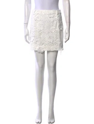 Pre-owned Generation Love Floral Print Mini Skirt W/ Tags In White