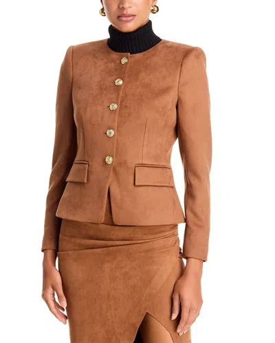 Generation Love Flynn Faux Suede Jacket In Brown